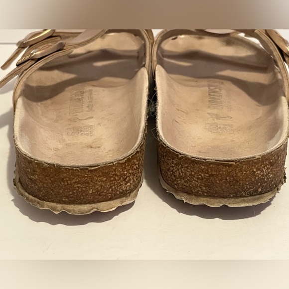 Birkenstock Yao Lux Electric Metallic Rose Gold Sandals - Picture 8 of 16